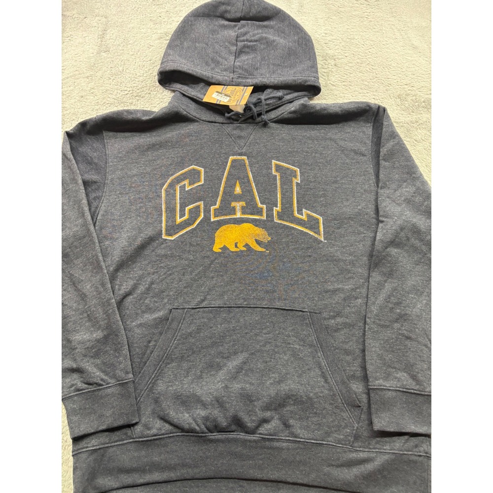 UC Berkeley Cal Golden‎ Bears Hoodie Mens XL Charcoal Grey NWT Rivalry Threads